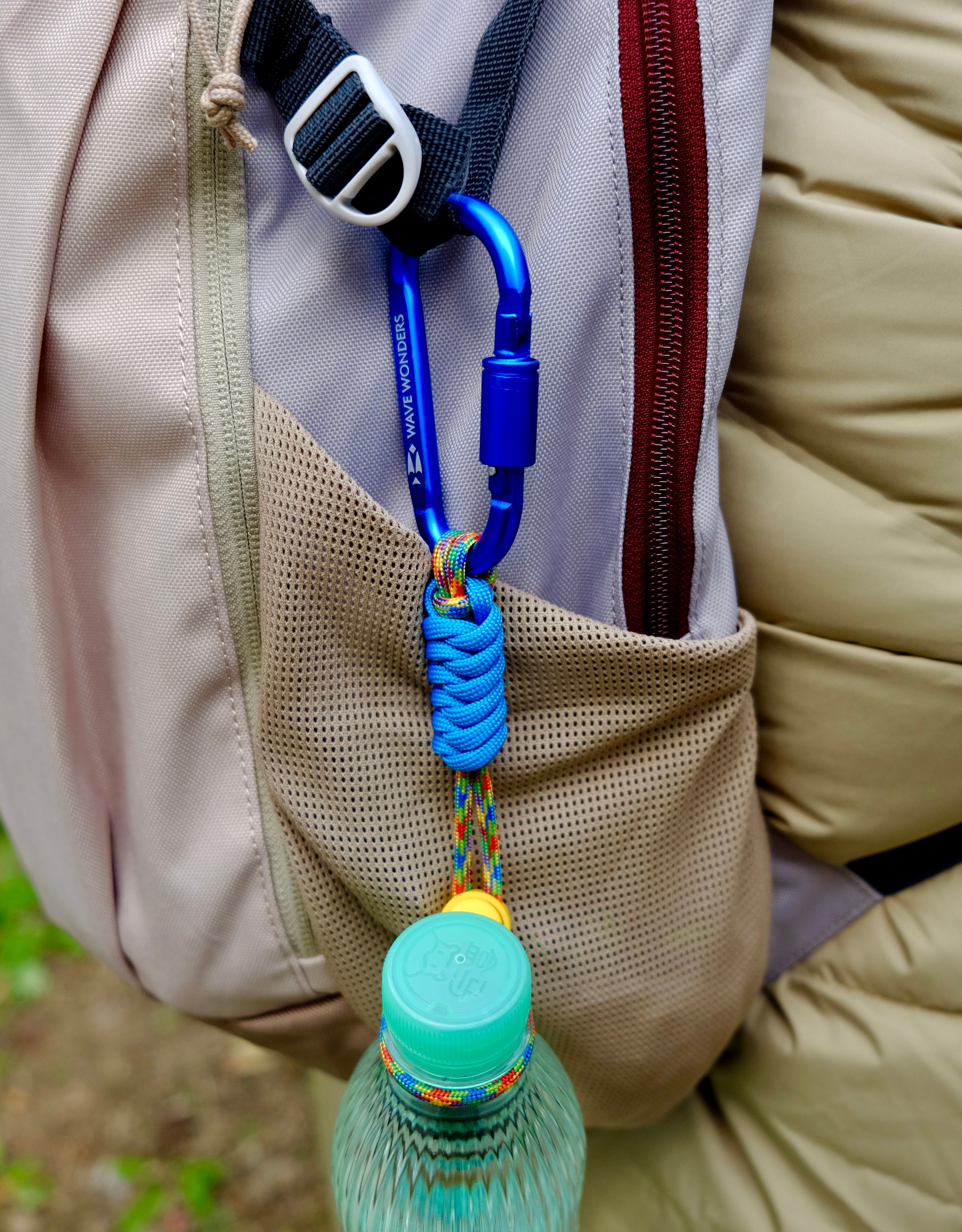 heavy-duty aluminum carabiner for climbing